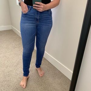 Stretchy dark wash jeans